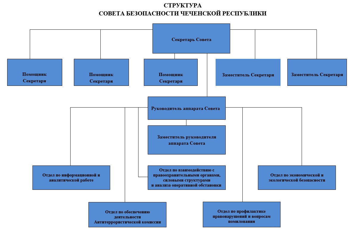 Совет экономической и общественной безопасности Чеченской Республики -  Структура Совета Безопасности Чеченской Республики